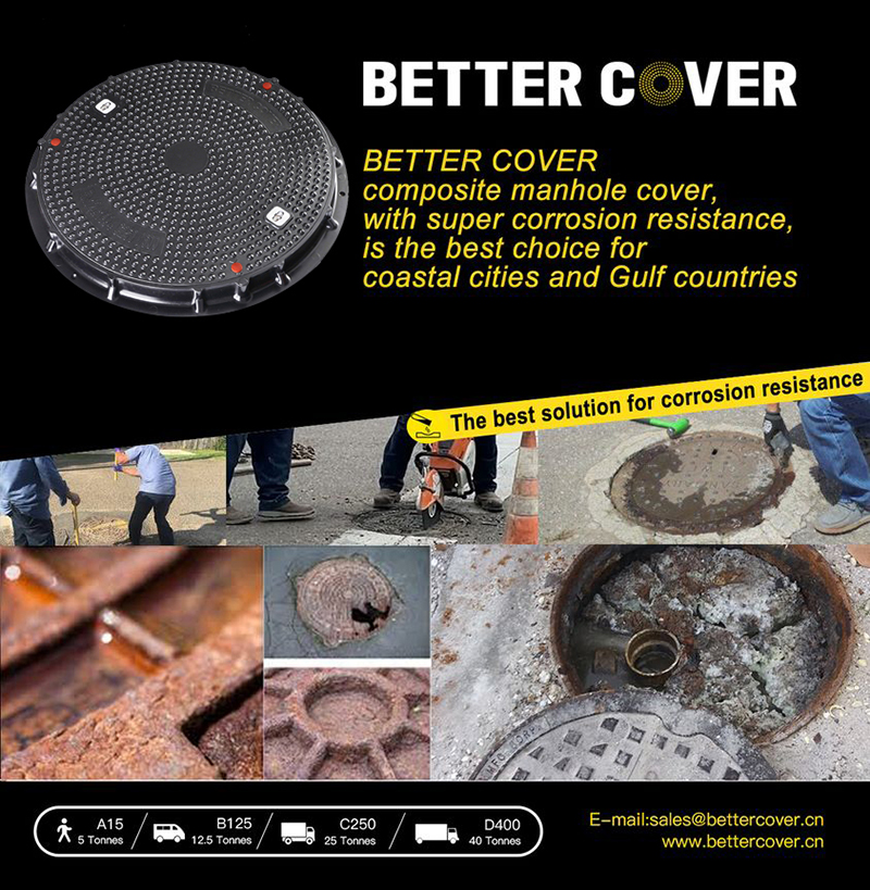  650mm D400 Heavy duty Highway Manhole Cover Seal Manhole Cover SMC 